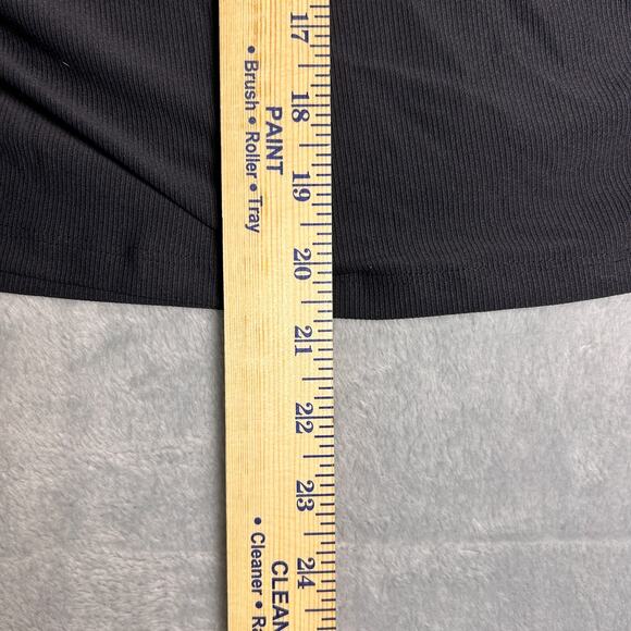 NWT All In Motion Cinch Waist Top Womens Large Black Lightweight Athleisure - Picture 7 of 7